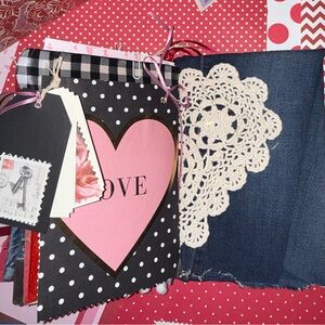 Pink and Black Polka Dot Love Journal